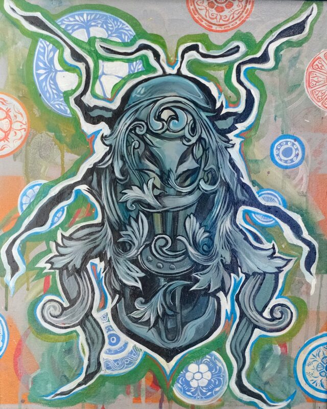 The Architect of Ashes, original painting by Zach Maatman