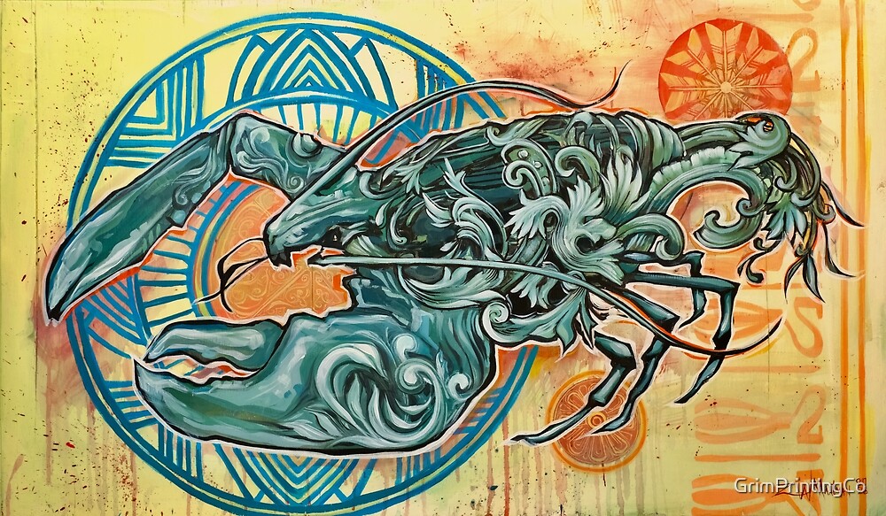 The Crayfish, original painting by Zach Maatman