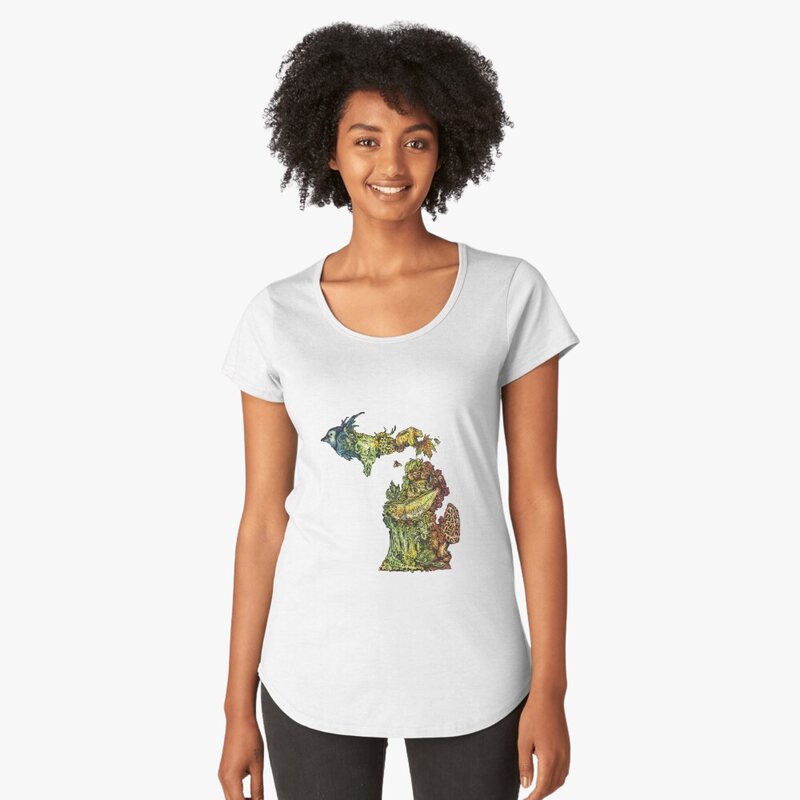 Michigan Nature Motif T-Shirt