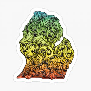 Michigan Filigree Ombre Design