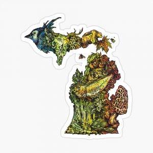 Michigan Nature Motif 1 - Sticker